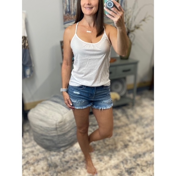 Scoop Mesh Racerback Tank White - Picture 5 of 10